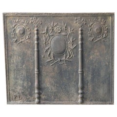 Beautiful Antique French Neoclassical Fireback / Backsplash, 18th - 19th Century