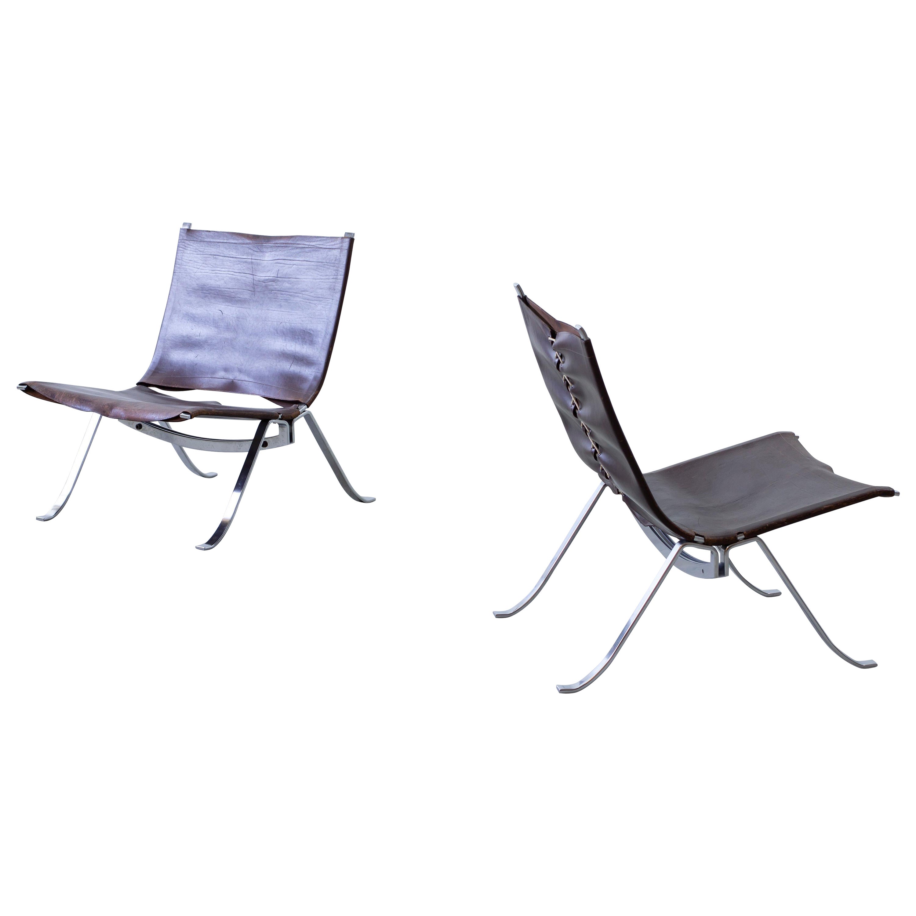 Pair of lounge chairs by Preben Fabricius for Arnold Exclusiv, ca 1972 For Sale