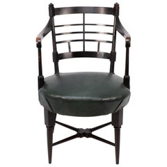 E W Godwin for William Watt. An Anglo-Japanese Old English or Jacobean armchair