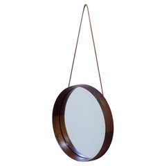 Vintage Palisander wall mirror 415 by Uno & Östen Kristiansson for Luxus, Sweden