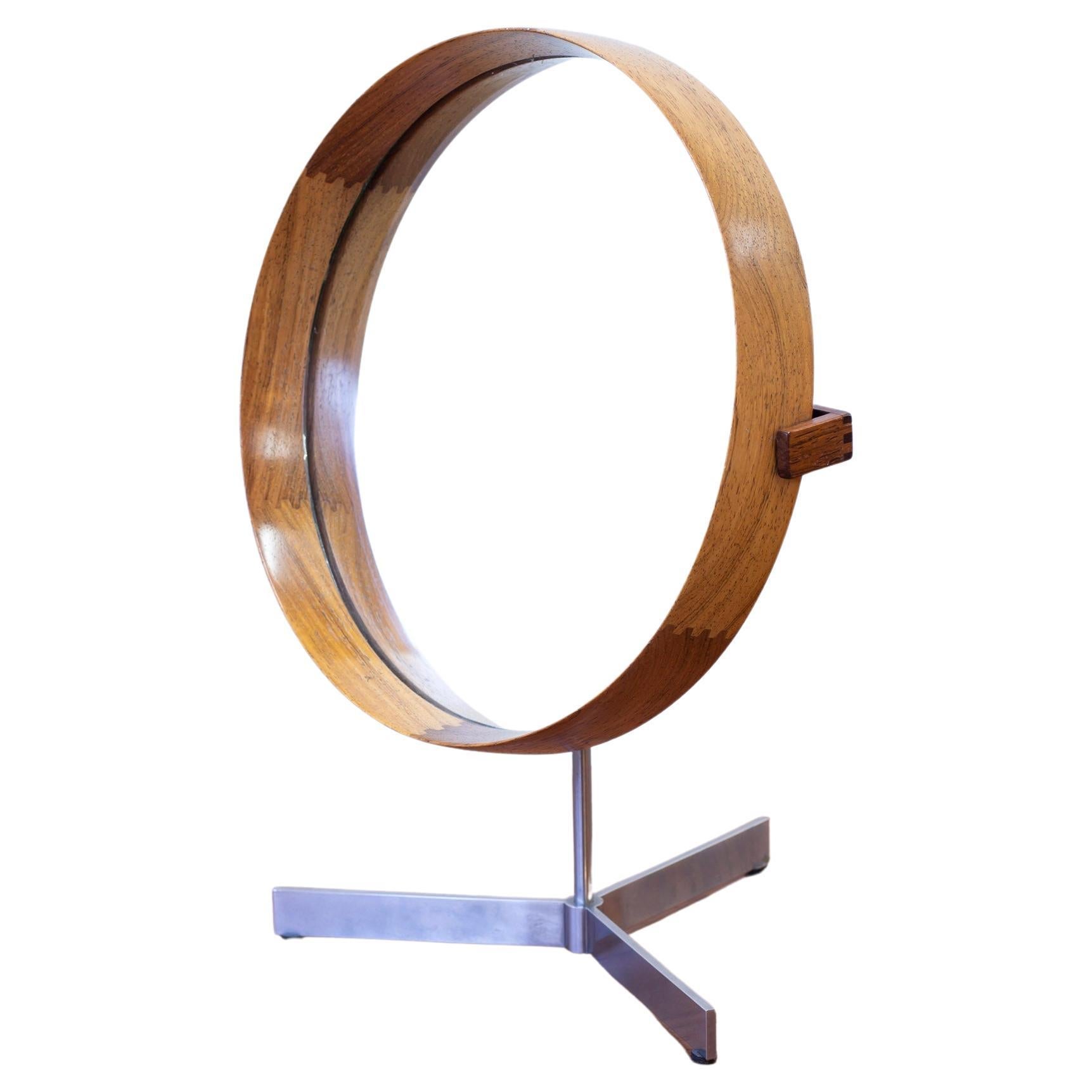 Table mirror model "417" by Uno & Östen Kristiansson for Luxus, Sweden For Sale