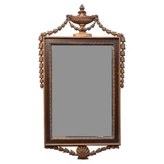 Antique A 19th Century George III Style Parcel Gilt Mahogany Mirror