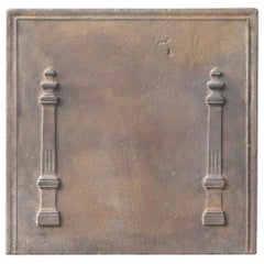 Antique French 'Pillars of Freedom' Fireback / Backsplash, 18th - 19th C.