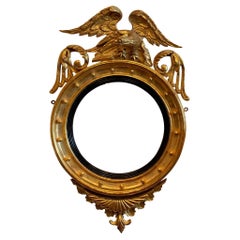 Antique 19th Century Bullseye Mirror