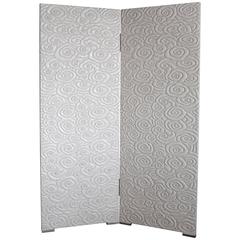 Cream Cloud Two-Panel Lacquer Screen 11