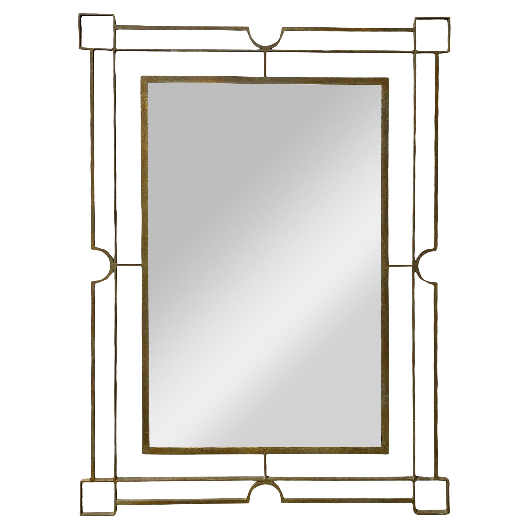 Metal Framed Formations Mirror For Sale
