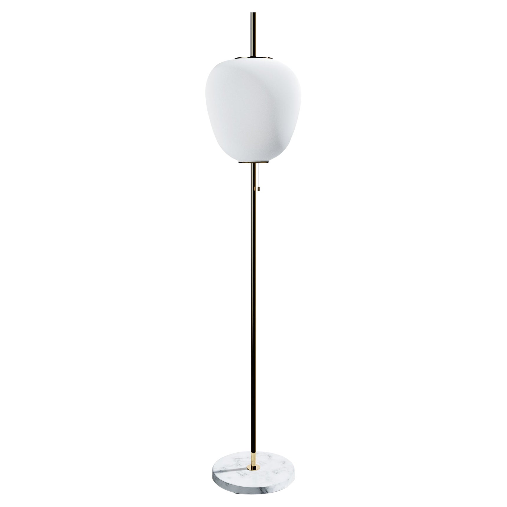 Brushed Brass J14 Floor Lamp by Disderot For Sale