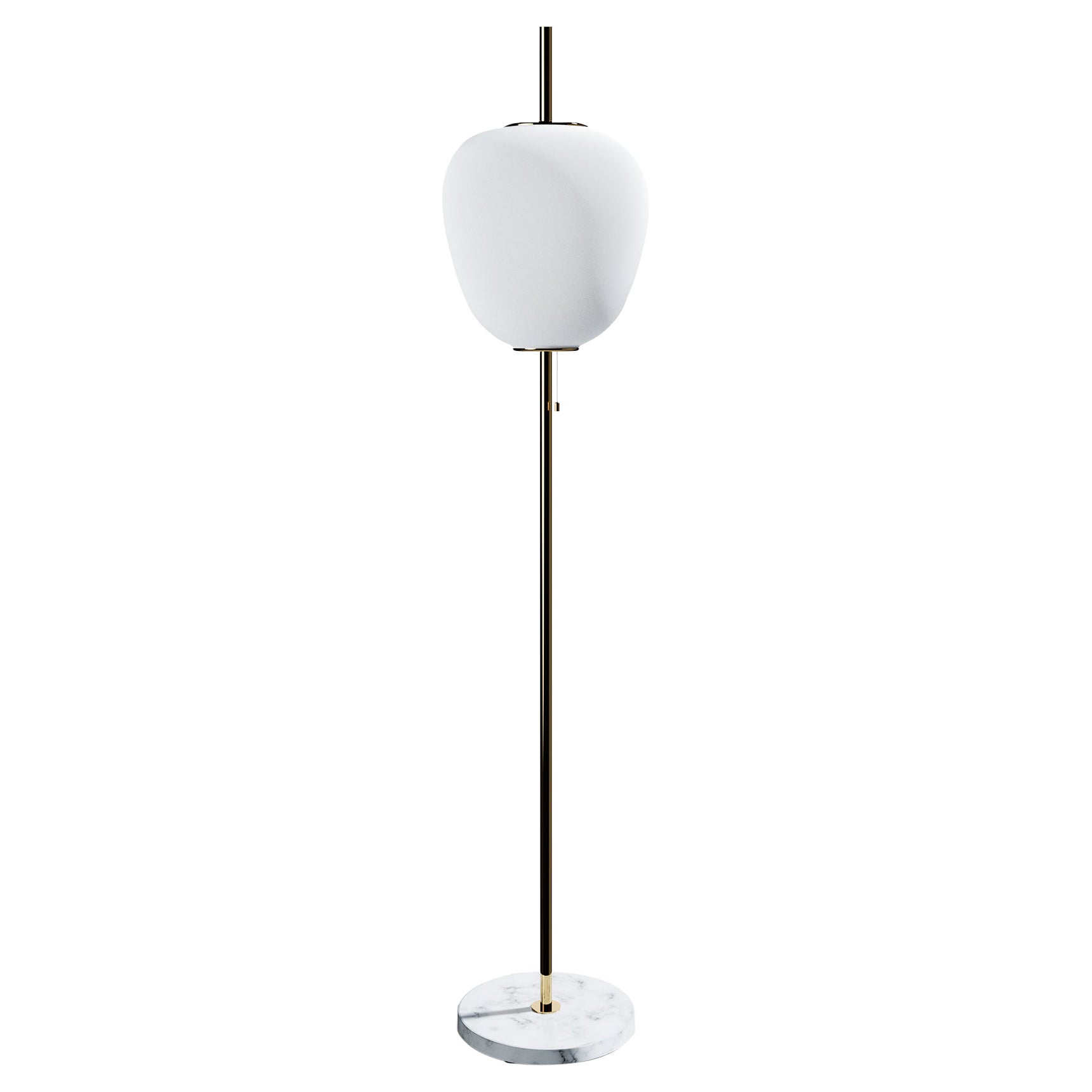 Brushed Brass J14 Floor Lamp by Disderot