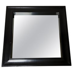 Miroir avec cadre noir
