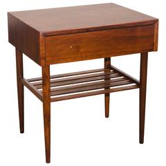 Midcentury Walnut Night Stand by Brown Saltman