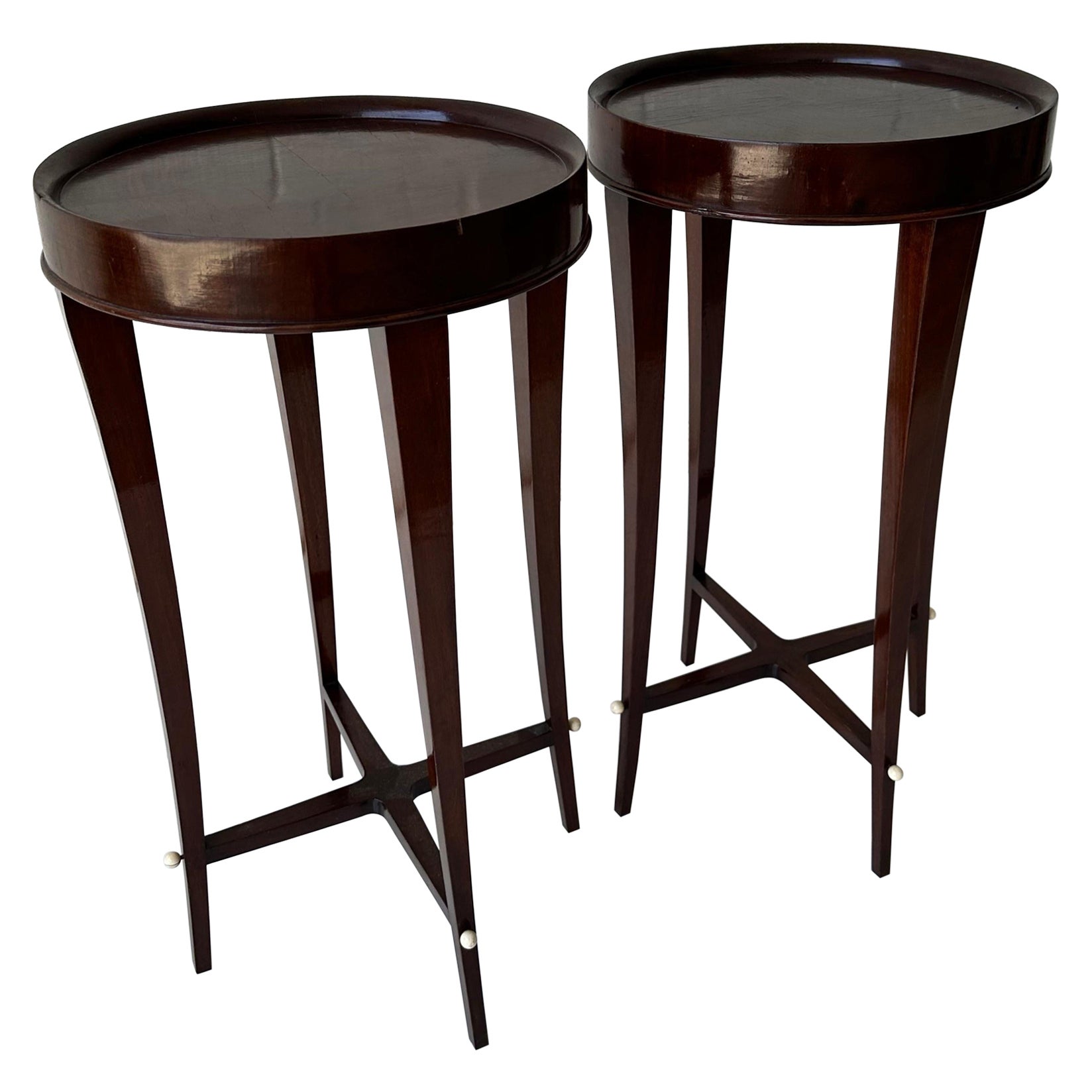 Pair of Maison Dominique style Side Table For Sale