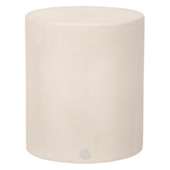Contemporary Natural Plaster "Column" Seat/Side Table 40cm by Isabelle Beaumont