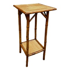 Antique English Bamboo Plant Stand
