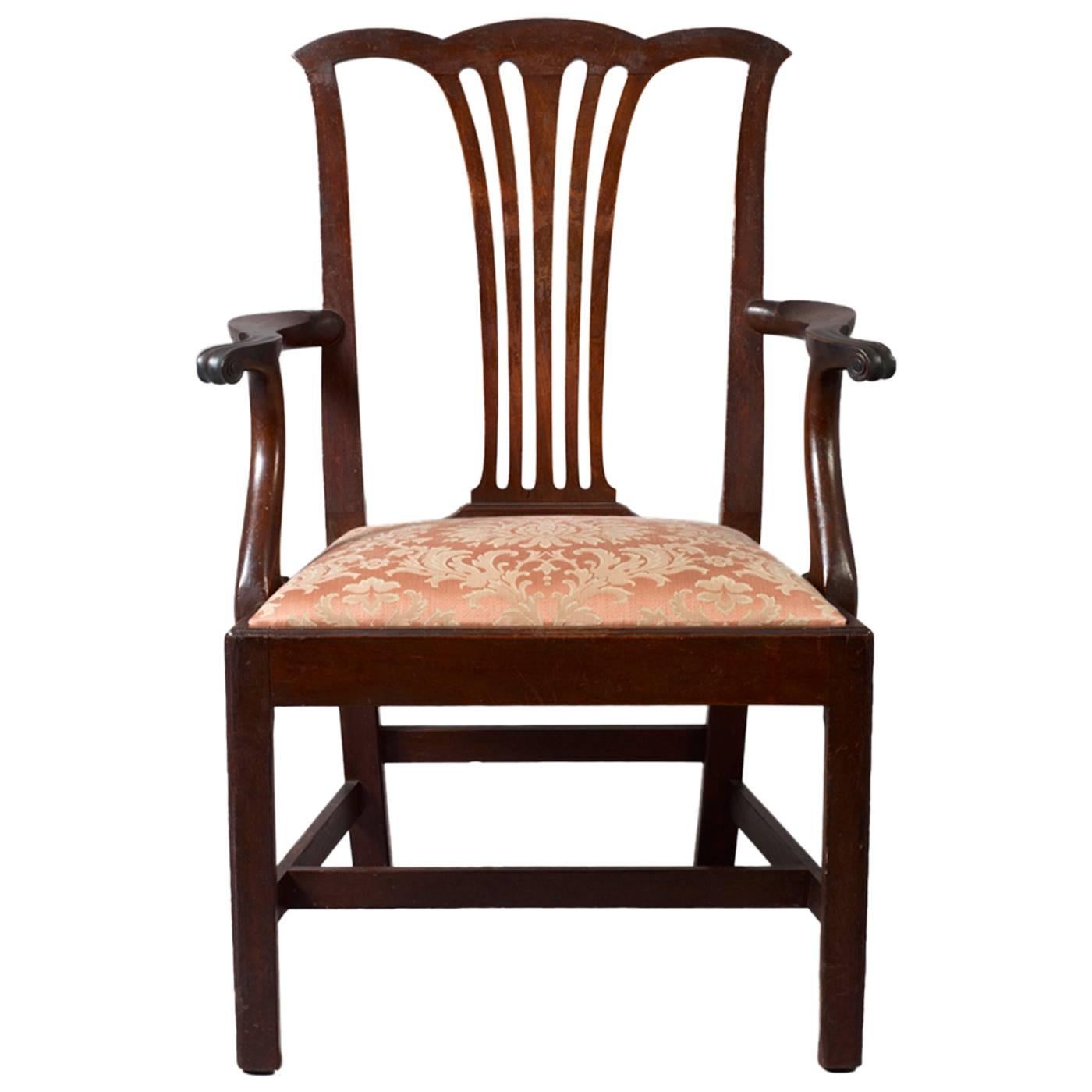 Butler Family Chippendale Armchair For Sale