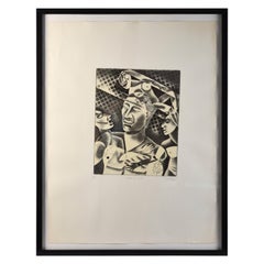 Used Patrick Wadley (1950-1992) "Conflict of Heart" Signed Print 