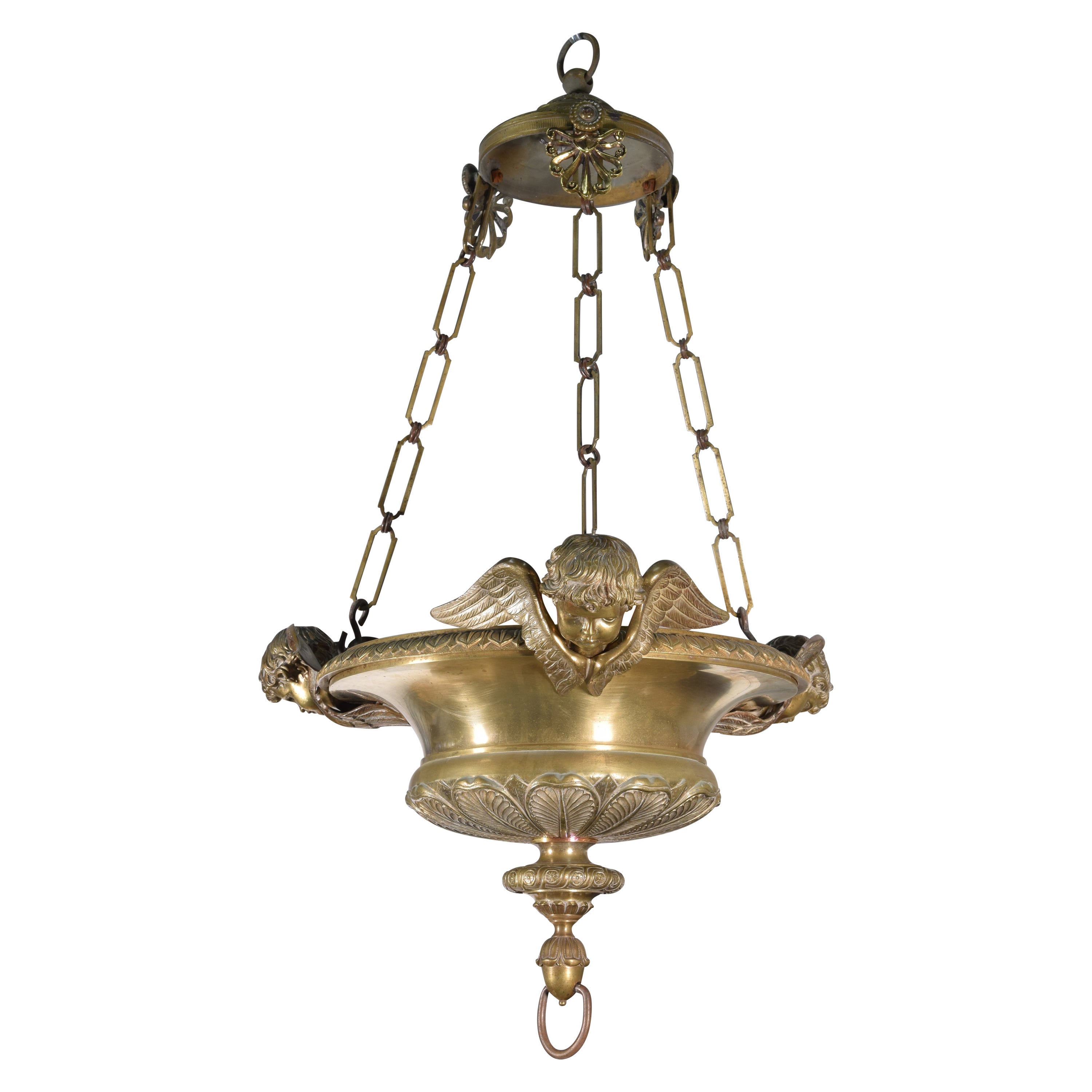 Lamp. Bronze. 19th century. For Sale