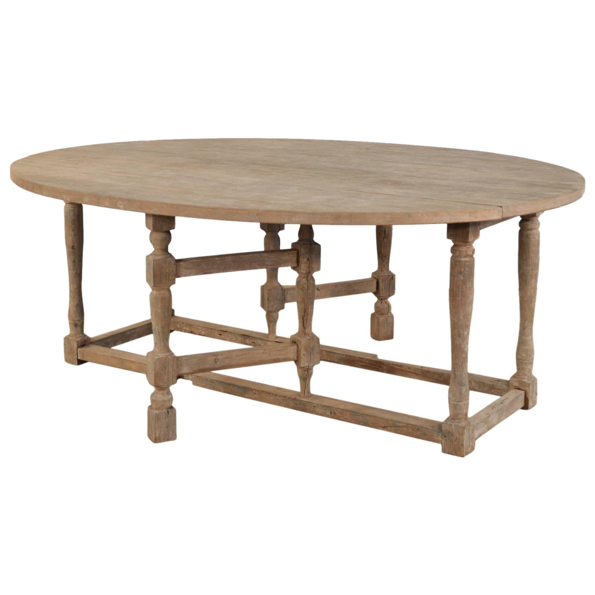Wood Oval Dining Table For Sale