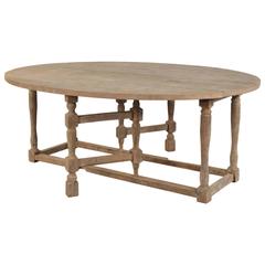 Wood Oval Dining Table