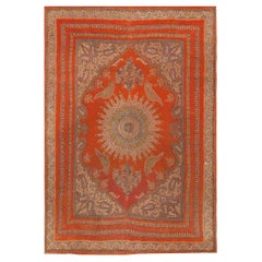 Intricately Patterned Fine Antique Persian Isfahan Shawl 3'10" x 5'7"
