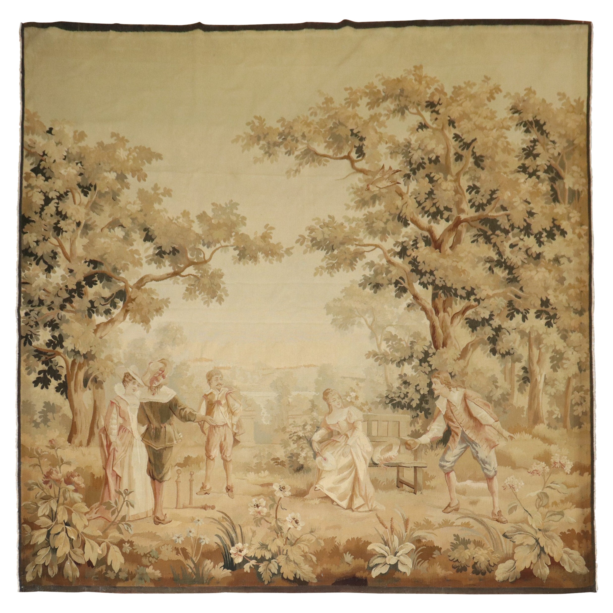 Zabihi Collection Large 19th Century French Tapestry 