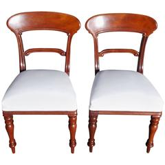 Pair of English Mahogany Regency Side Chairs, Circa 1820 11