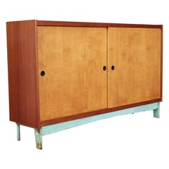 Vintage Massive Jean Prouve Style Cabinet 