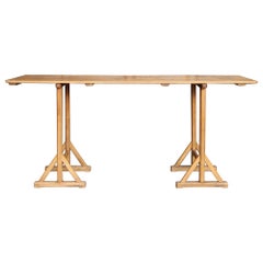 Reclaimed Console Trestle Table