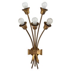 Danish Designer, Wall Light, Brass, Denmark, 1940s