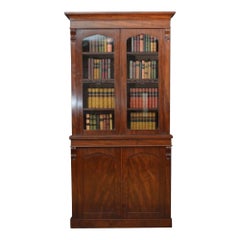 Antique Fine William IV Mahogany Bookcase