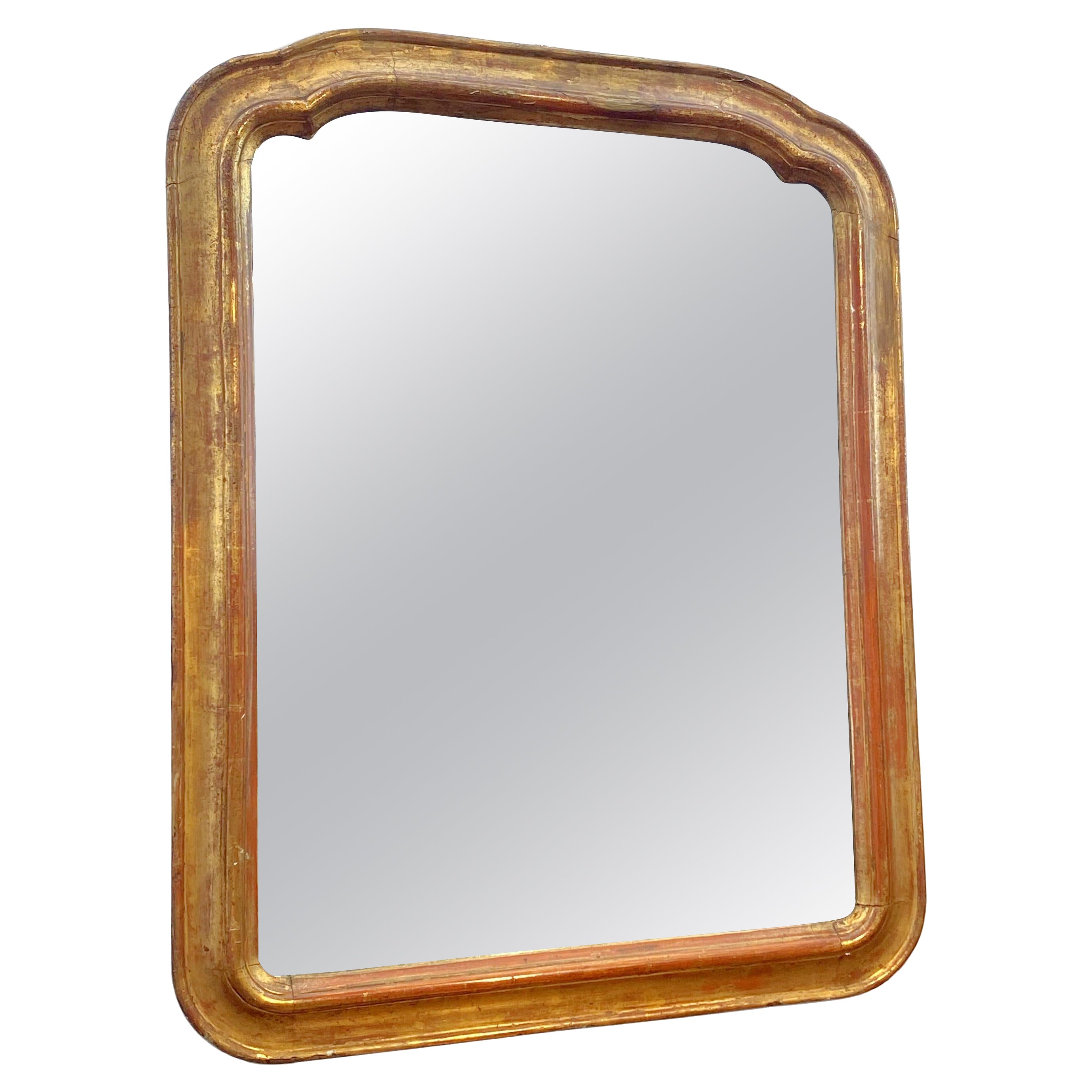 Specchio italiano in legno dorato - CIRCA 1800