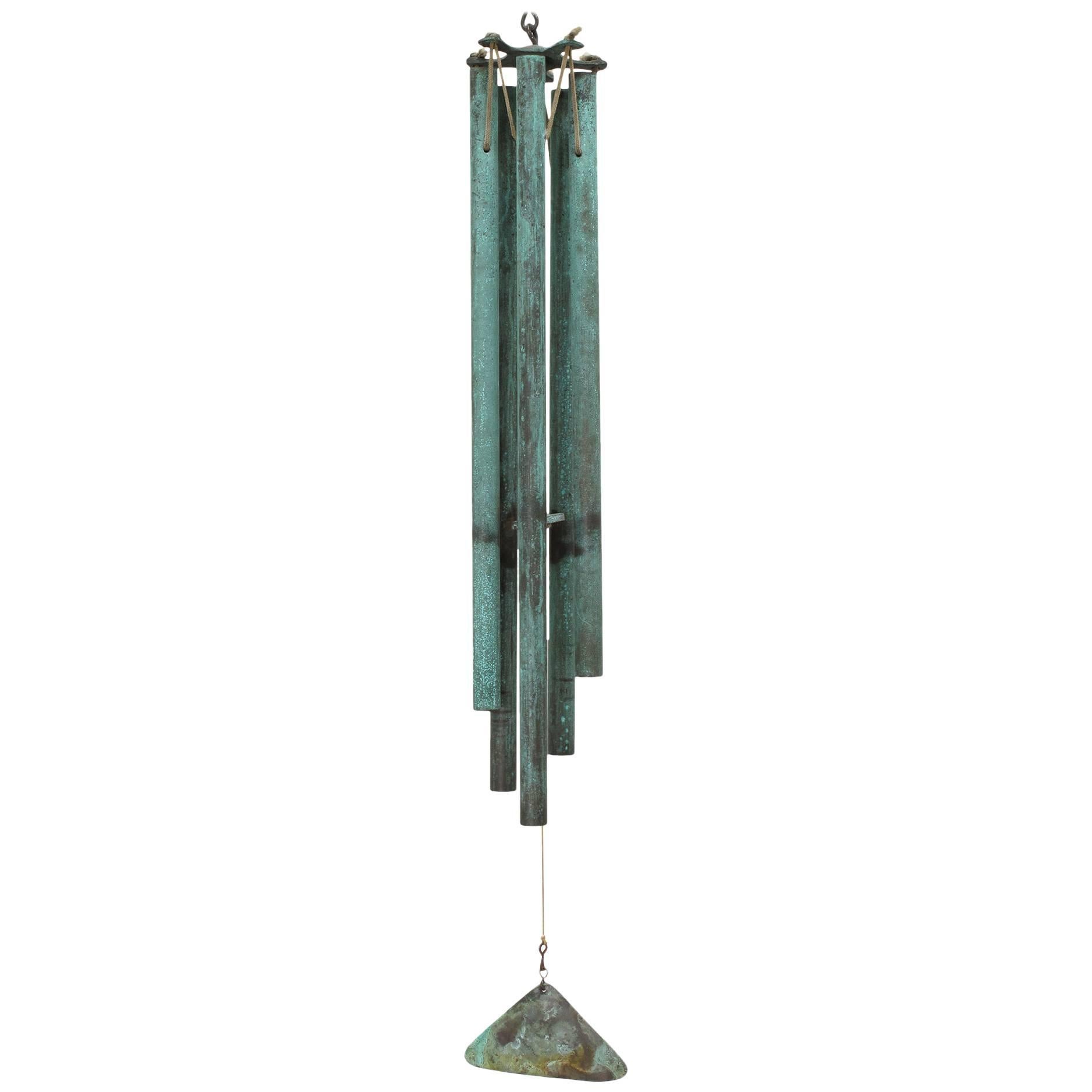 Modernist Solid Brass Wind Chimes