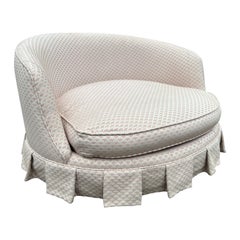 Vintage Wonderful Milo Baughman Thayer Coggin Circular Round Swivel Lounge Chair 