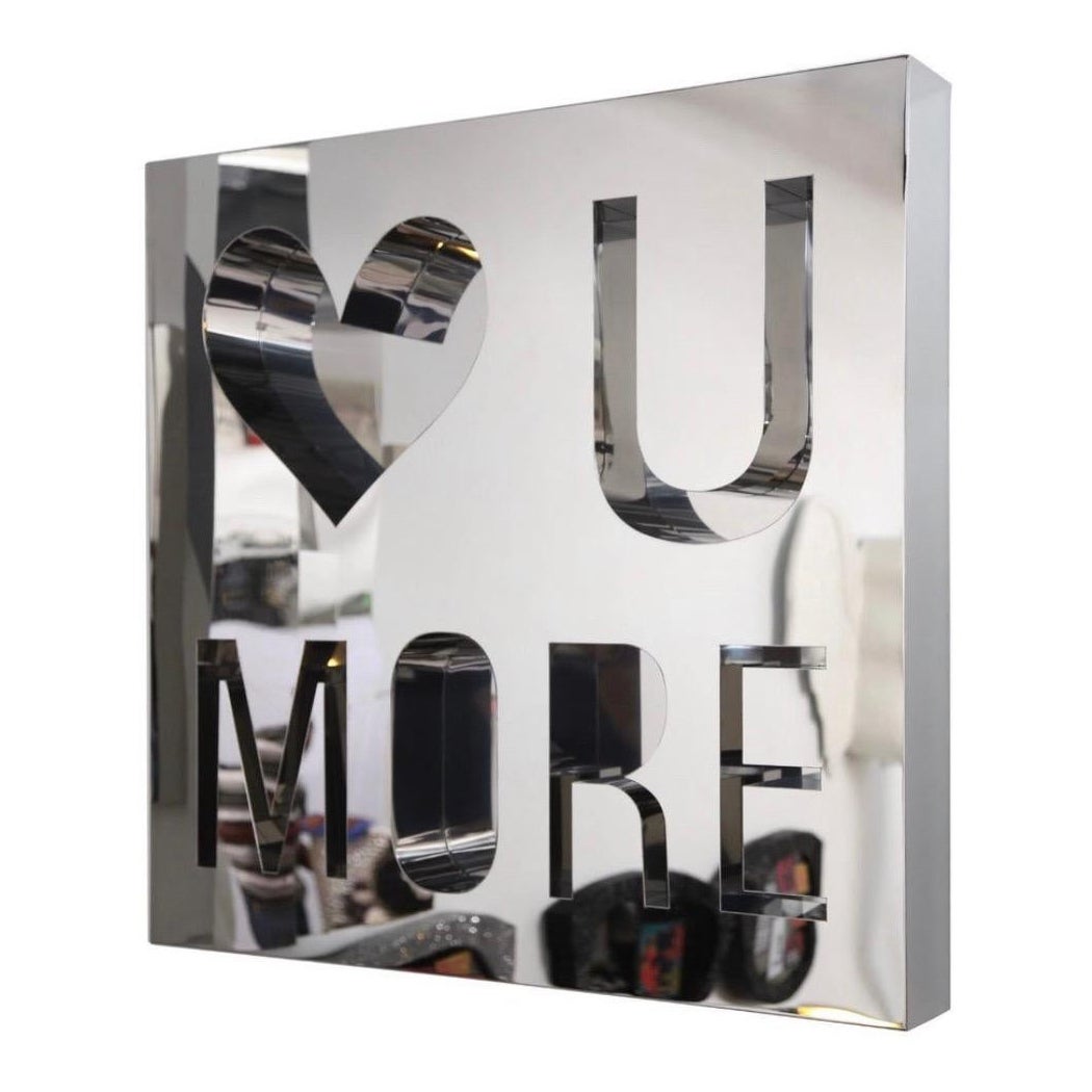 Custom Made Mirror Polished Stainless Steel Wall Sculpture