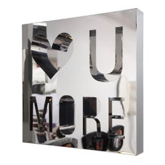 Custom Made Mirror Polished Stainless Steel Wall Sculpture 