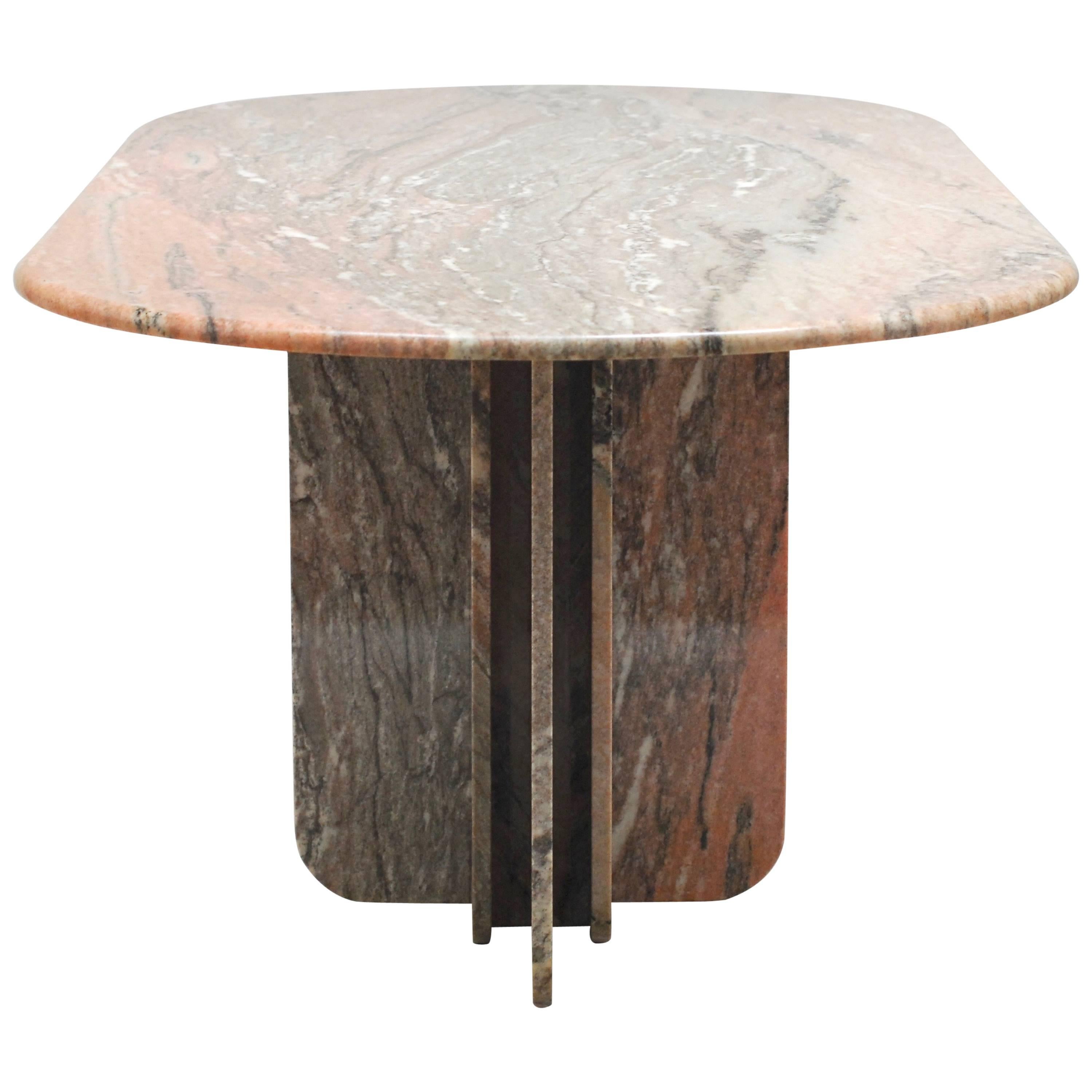 1979 Brazilian Marble Dining table by Georges Matthias