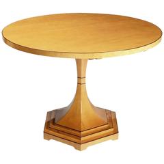 Biedermeier trumpet style pedestal table