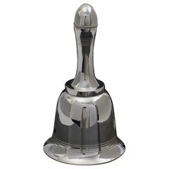 Bell-shaped silver-plated cocktail shaker