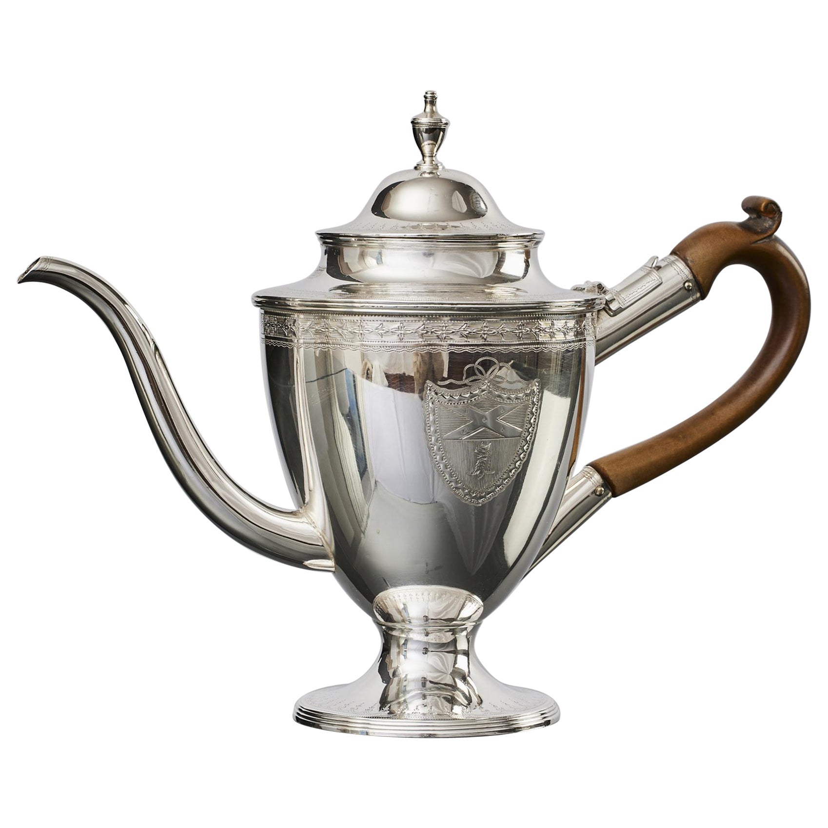 George III silver argyle gravy jug For Sale