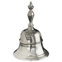 Antique Late-Victorian silver table bell