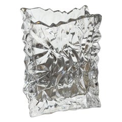 Rosenthal Crystal Paper Bag Vase