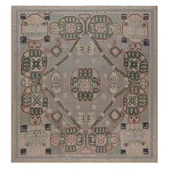Abstrakter bessarabischer handgefertigter Vintage-Teppich