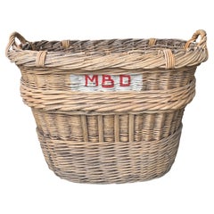 Used French Champagne Grape Harvesting Basket