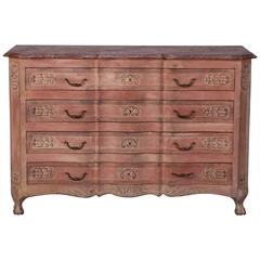 Louis XVI Style Painted Serpentine Chest