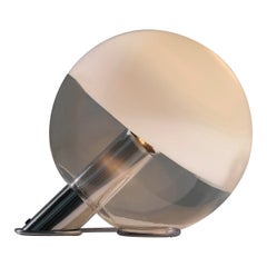Kugelförmige Glas-Tischlampe von Pia Guidetti Crippa für Lumi, Italien 1970er Jahre