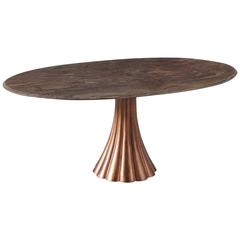 Pedestal Table with Marble Top 