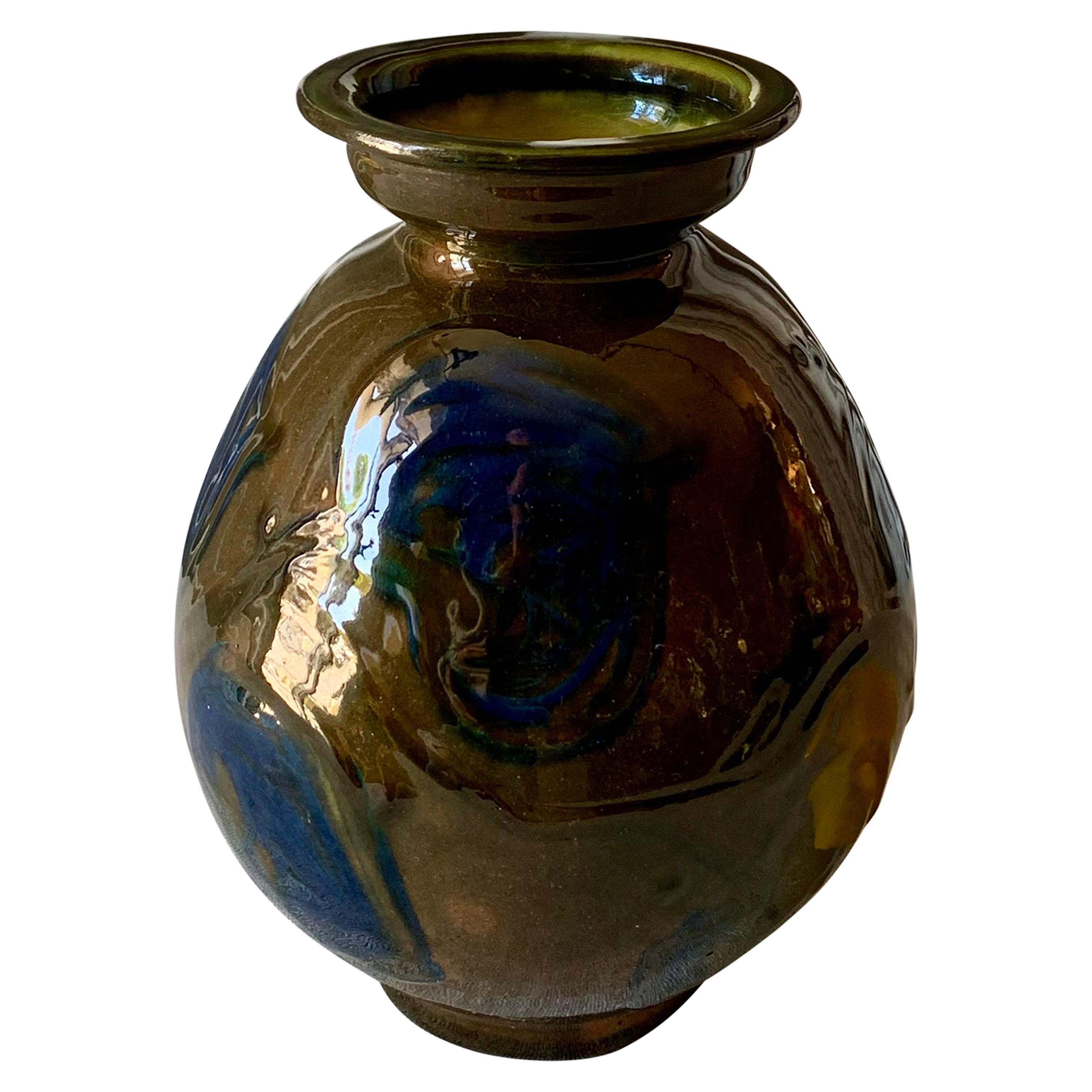 Danish Ceramic Kähler 1930s Vase  For Sale
