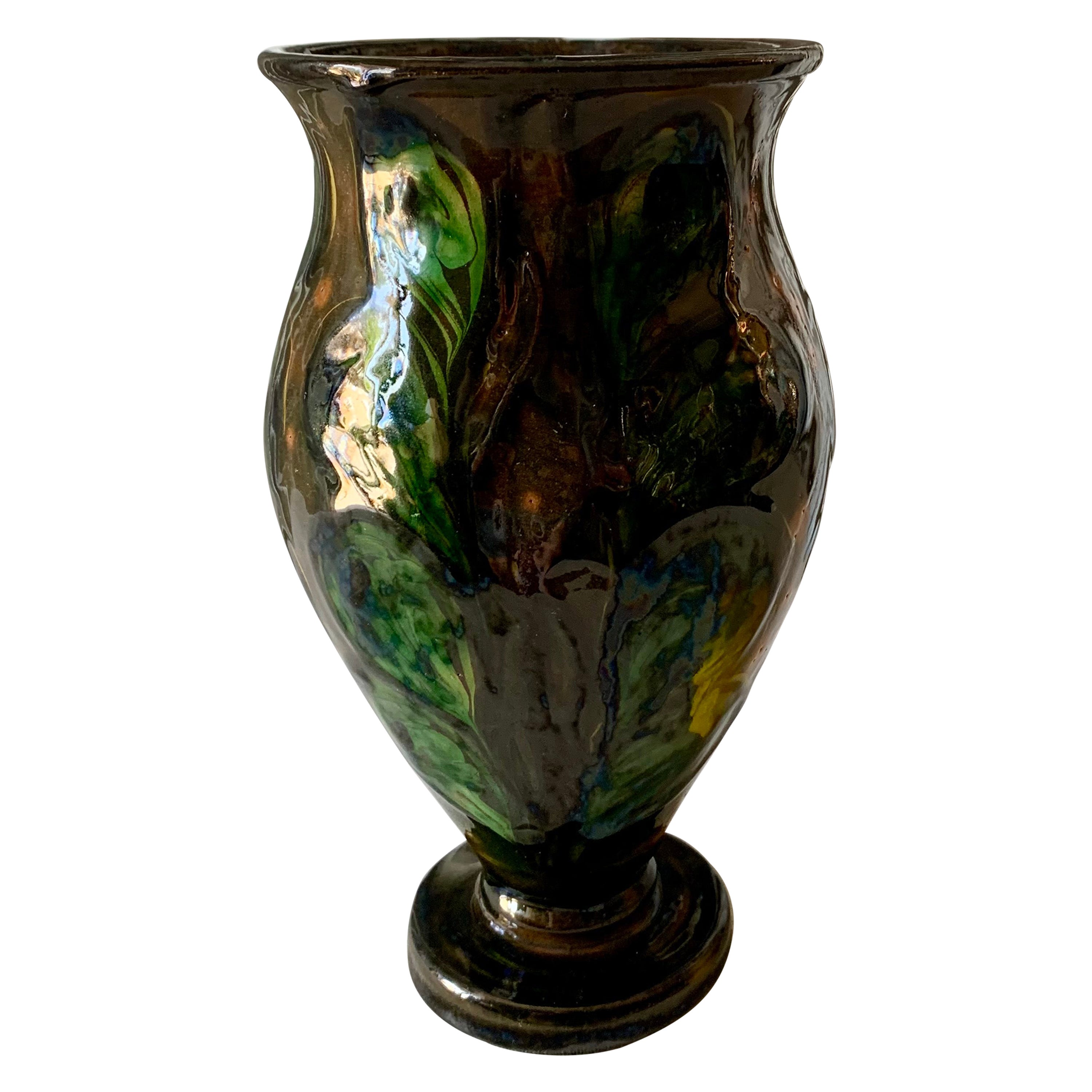 Vase en céramique danoise Kähler des années 1930 en vente