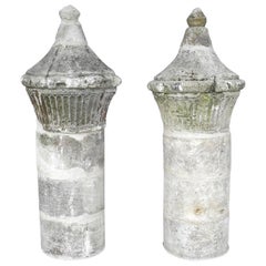 Pair of Antique French Columns from 18th Century France