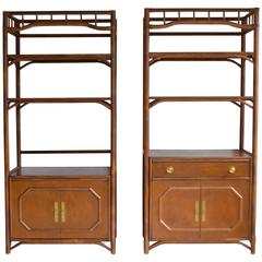 Pair of Mid-Century Bookcases / Cabinets 9