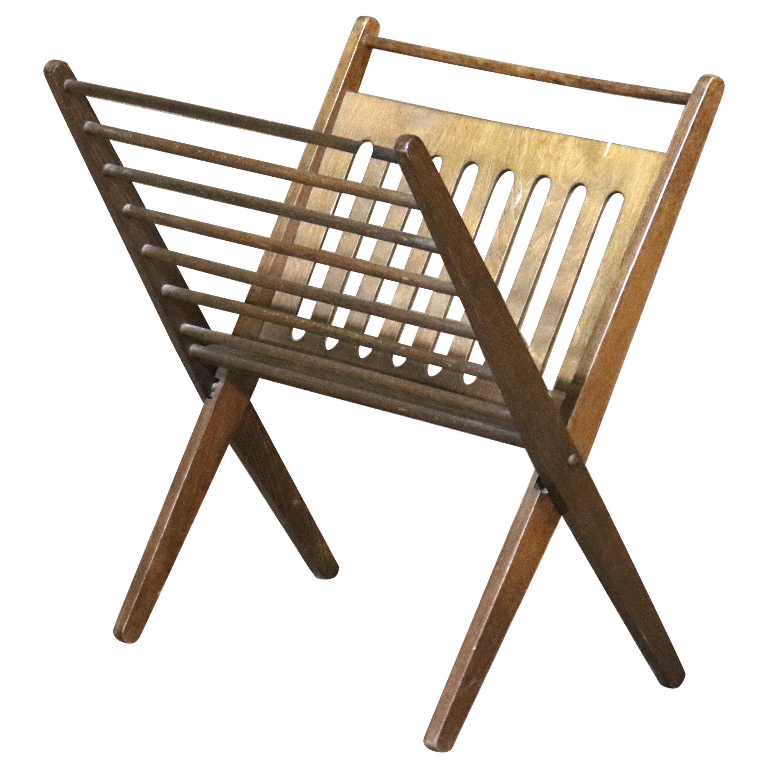 Cees Braakman Attributed Magazine Rack For Sale